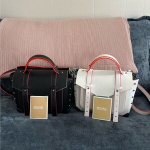 Michael Kors Black and White Women's Bags